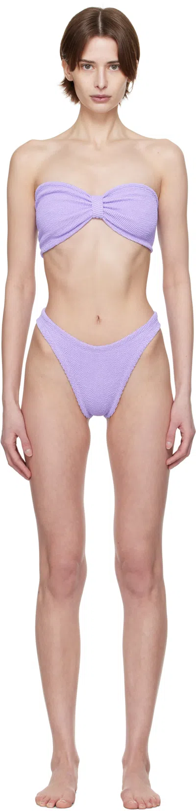 Hunza G Purple Jean Bikini