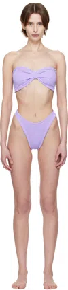 Hunza G Purple Tina Bikini In Lilac