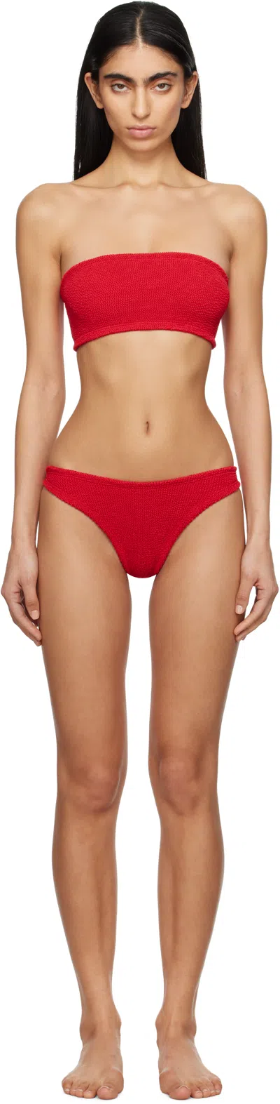 Hunza G Red Shay Bikini