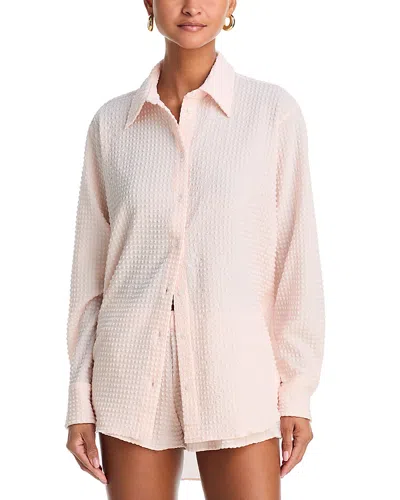 Hunza G Resort Shirt In Pink