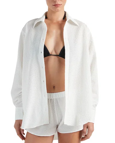 Hunza G Resort Shirt In White