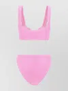 Hunza G Ribbed Texture Bandeau Bikini Set