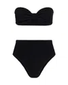 Hunza G Jean Textured Nylon Bikini In Black