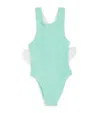 Hunza G Ruffle-trim Lara Swimsuit In Green