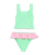 Hunza G Ruffle-trim Olive Bikini