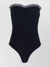 Hunza G Dolly Strapless Seersucker One-piece Swimsuit