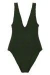 Hunza G Sadie Swim One-piece Swimsuit In Green