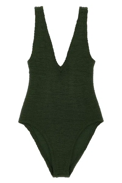 Hunza G Sadie Swim One-piece Swimsuit In Green