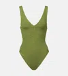 Hunza G Sadie One Piece Swimsuit In Green