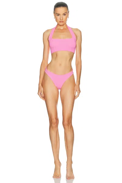 Hunza G Sandy Bikini Set In Pink