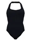 Hunza G Sandy Crinkle Swimsuit In Black