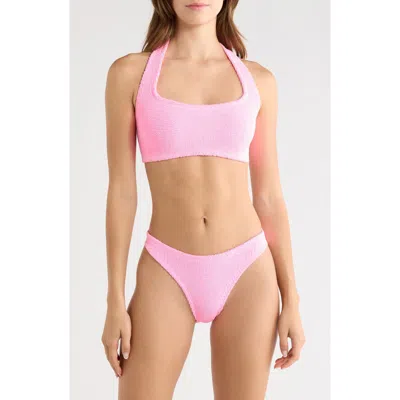 Hunza G Sandy Halter Two-piece Swimsuit In Multi