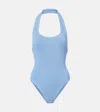 Hunza G Crinkle One-piece Swimsuit In Blue