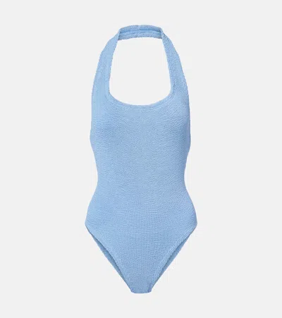HUNZA G SANDY HALTERNECK SWIMSUIT
