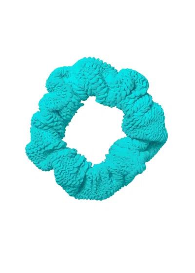 Hunza G Scrunchie Aqua In Blue