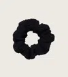 Hunza G Black Scrunchie Featuring Elasticated Band In Black