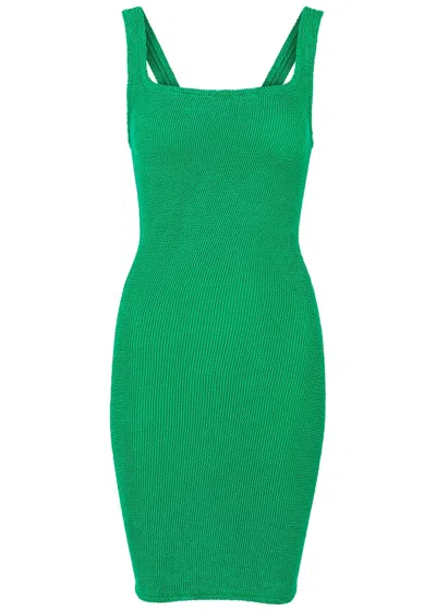 Hunza G Seersucker Dress In Green