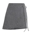 Hunza G Seersucker Gingham Mini Sarong