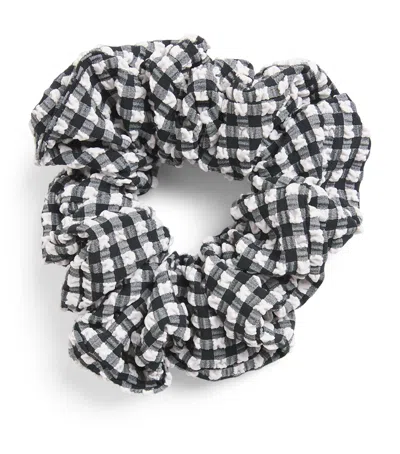 Hunza G Seersucker Gingham Scrunchie