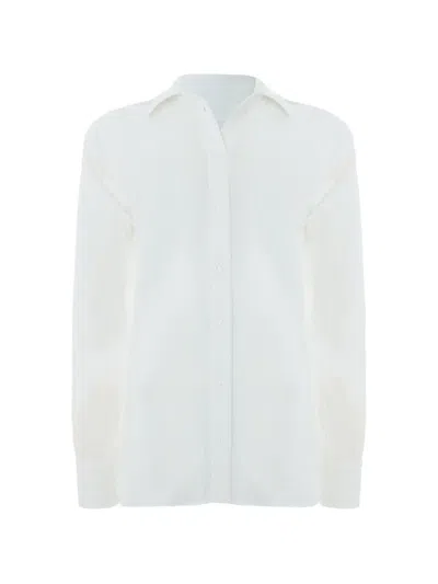 Hunza G Seersucker Oversized Shirt In White