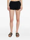 Hunza G Seersucker Runner Shorts In Black