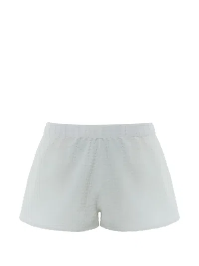 Hunza G Seersucker Runner Shorts In White