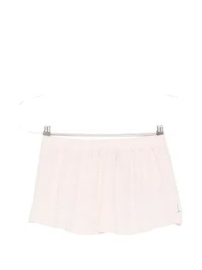 Hunza G Seersucker Shorts In Pink