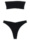 Hunza G 'shay' Bandeau Bikini Set In Black