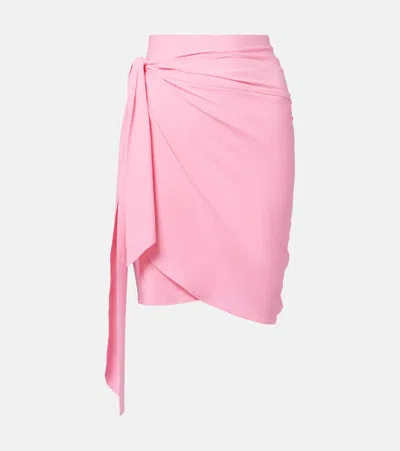 Hunza G Stretch-jersey Pareo In Pink