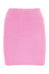 Hunza G Womens Crinkle Swimskirt Bottom Candy Pink In Pink