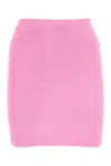 Hunza G Crinkled-effect Mini Skirt In Pink