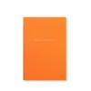 Hunza G Smythson X  Chelsea Notebook Leather In Orange