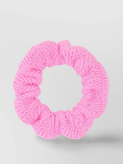 Hunza G Soft Fabric Hair Tie In Pink
