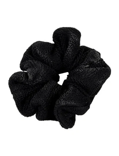 Pre-owned Hunza G Solid Scrunchie. In Black