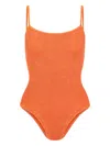 Hunza G Spaghetti-strap Swimsuit In Brown