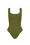 Hunza G Square Beachwear In Green