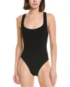 Hunza G Square Neck One-piece In Black