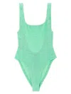 Hunza G Square Neck One-piece Swimsuit In Green