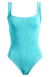 Hunza G Square Neck One-piece Swimsuit