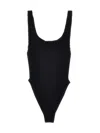 Hunza G Square Neck' One Piece Swimsuit In Black