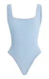 Hunza G Crinkle One-piece Swimsuit In Blue