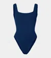 Hunza G Square Neck Swim Clothing In Blue