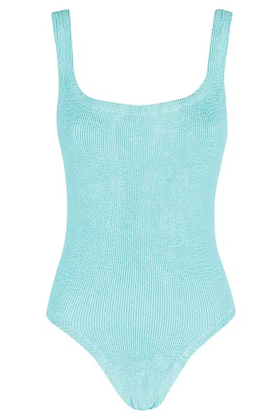 Hunza G Square Neck Swim In Blue