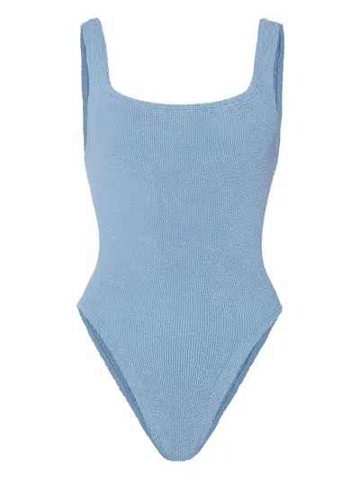 Hunza G Square-neck Swimsuit In Blue