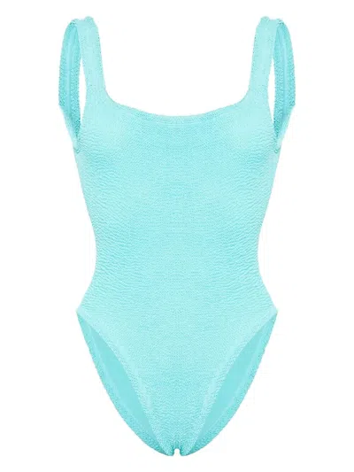Hunza G Square-neck Swimsuit In Blue