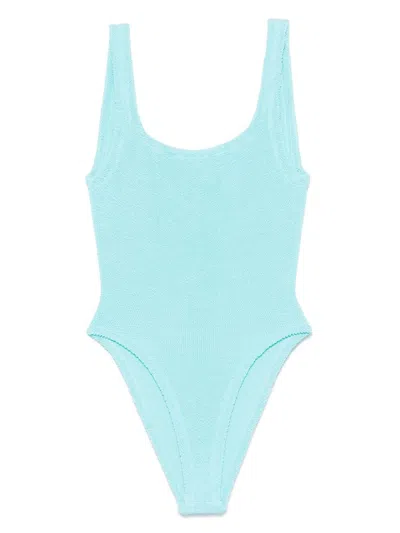 Hunza G Square-neck Swimsuit In Blue