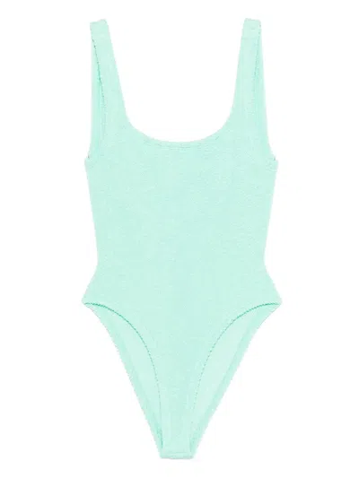Hunza G Square-neck Swimsuit In Green