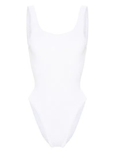 Hunza G Square-neck Swimsuit In White