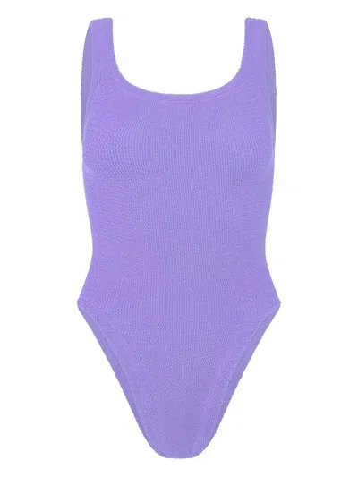 Hunza G Square-neck Swimsuit In Purple