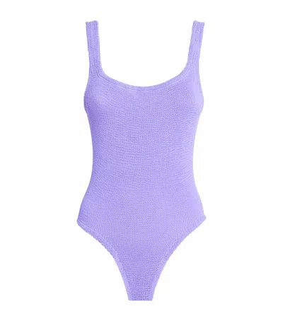 HUNZA G SQUARE-NECK SWIMSUIT